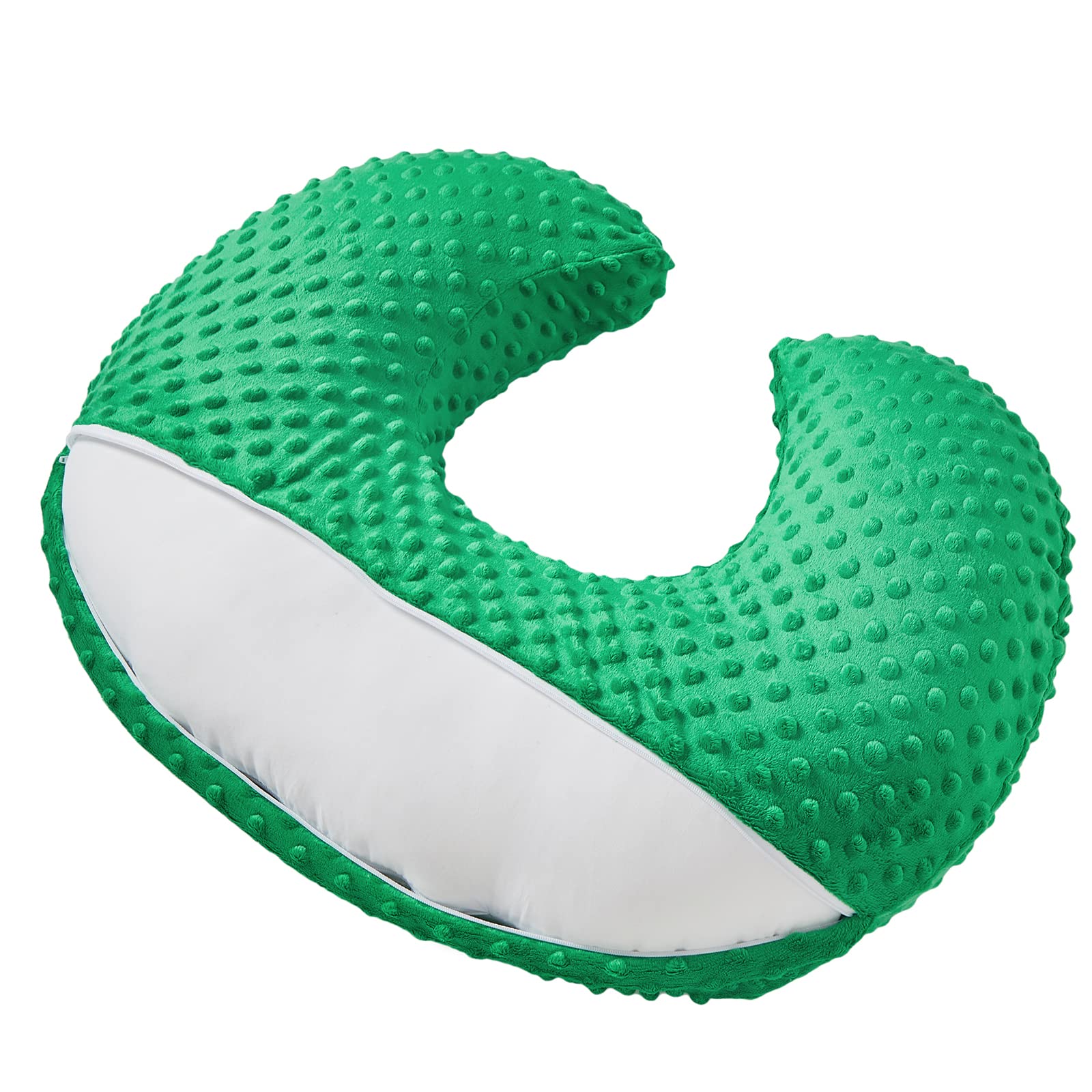 Aullar nursing pillow ready for bottle feeding with supportive angle