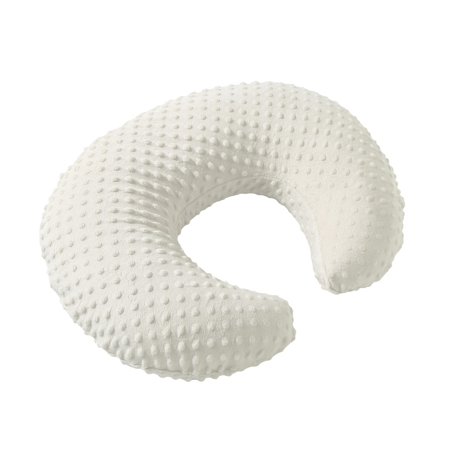 Aullar nursing pillow in cradle hold helps baby feed securely.