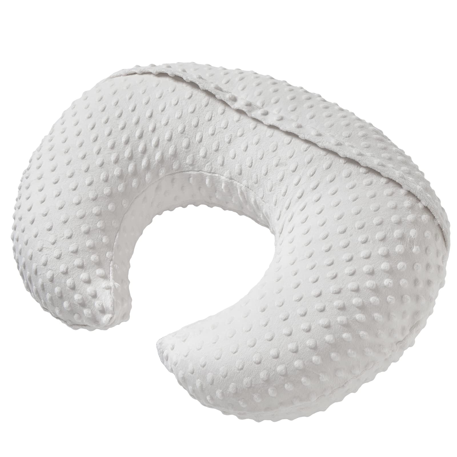 Aullar nursing pillow in cradle-hold view supports relaxed feeding sessions.
