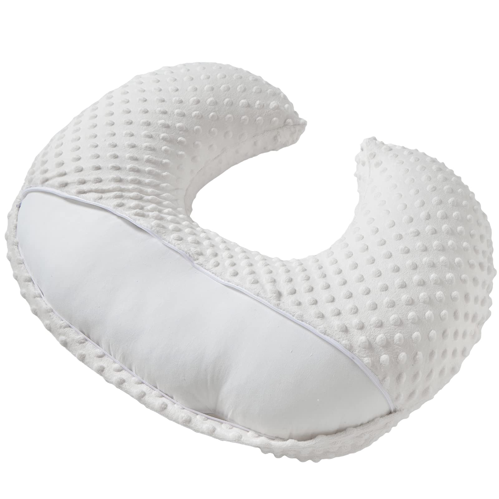 Aullar nursing pillow demonstrates ergonomic feeding position for comfortable latch.