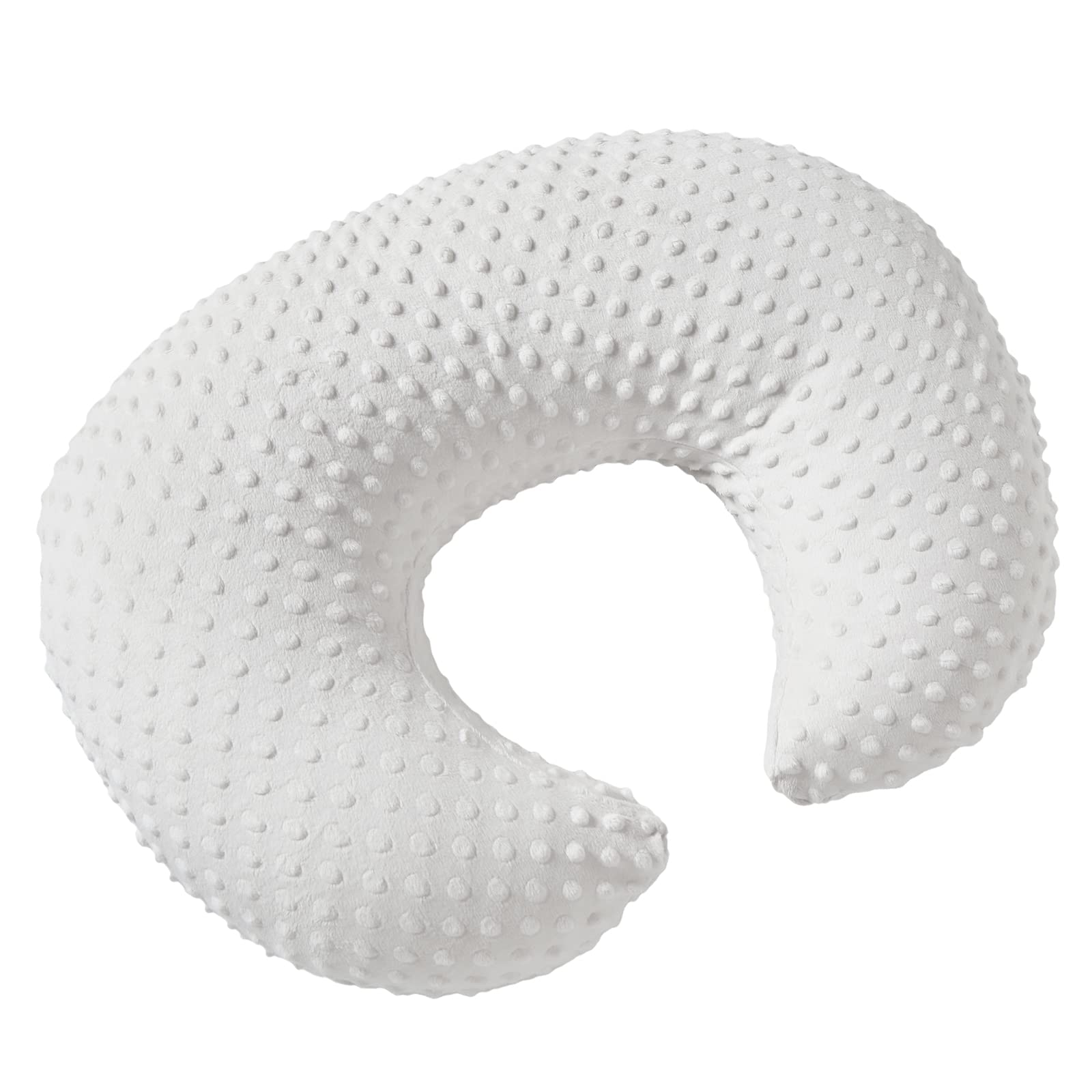 Aullar nursing pillow in football-hold setup reduces caregiver neck strain.