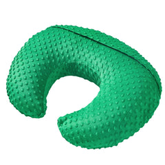 Aullar nursing pillow demonstrates football hold for bottle feeding