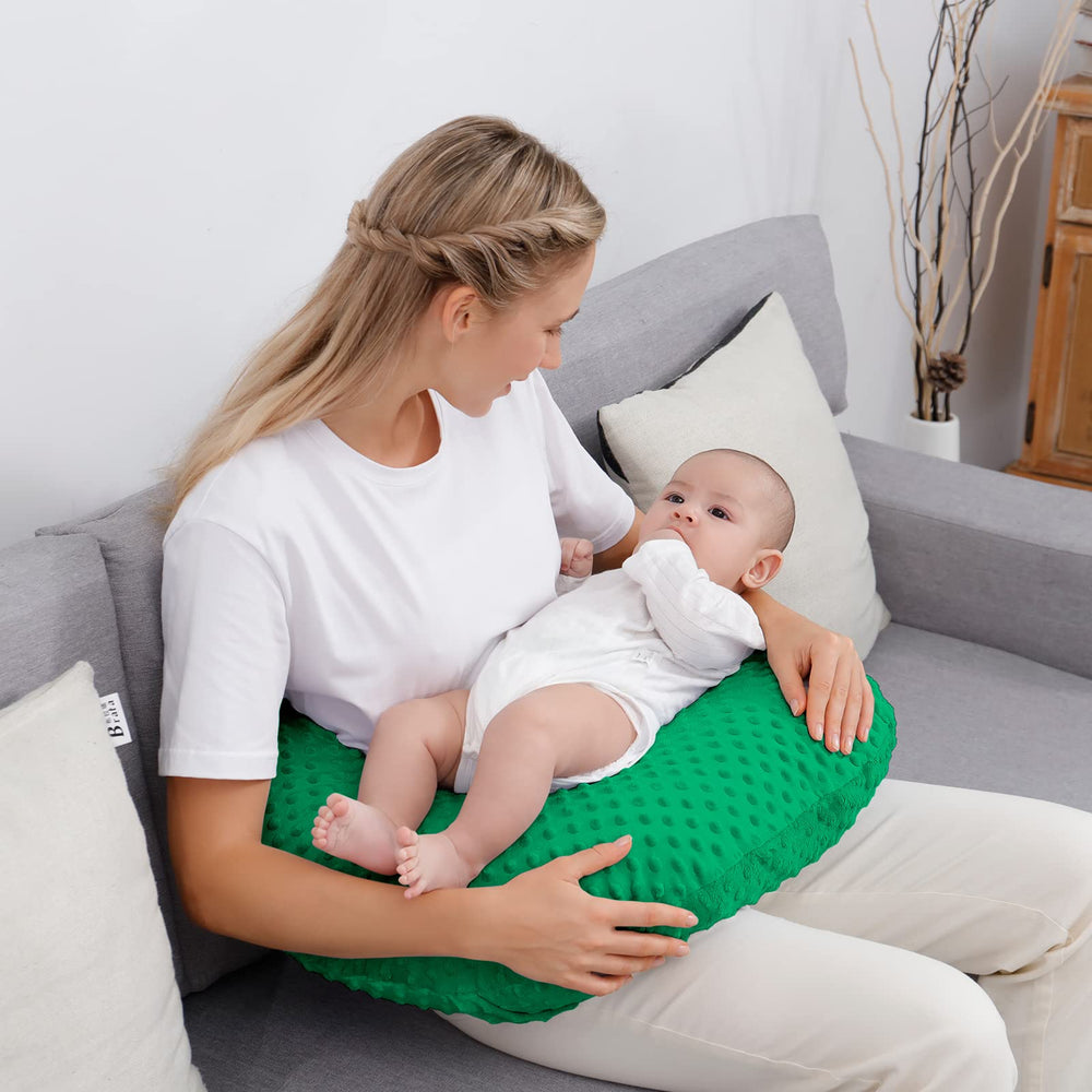 Aullar nursing pillow set up for tummy time play