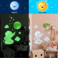 AUNMAS glow wall stickers ambience with gentle luminescence for cozy living spaces.