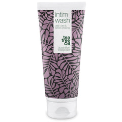 Australian Bodycare Intim Wash bottle front view; vegan tea tree formula for daily intimate care.