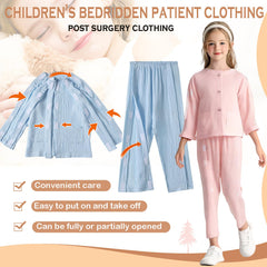 AUSTYLCO bedridden pants with full-opening feature for easy nursing while lying down.