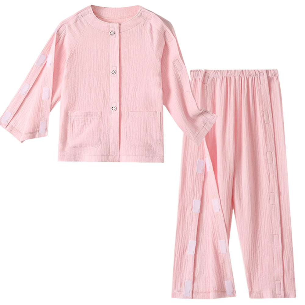 AUSTYLCO child bedridden clothing with full-opening front for easy dressing.