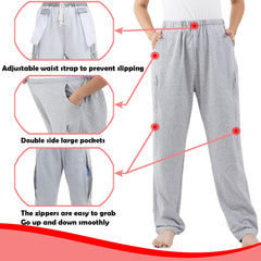 Elastic waistband provides a comfortable, adjustable fit for daily wear.