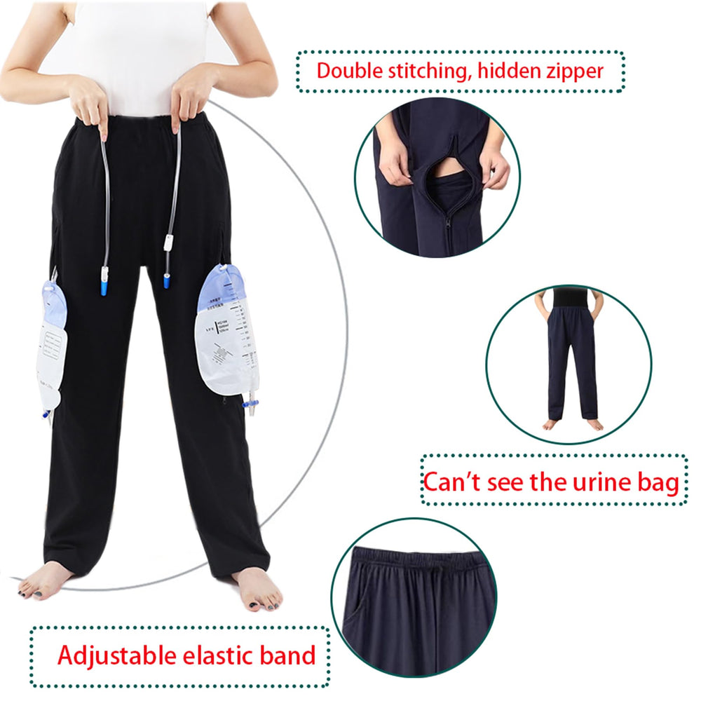 AUSTYLCO elastic waistband urine pants offer comfortable, adjustable wear.