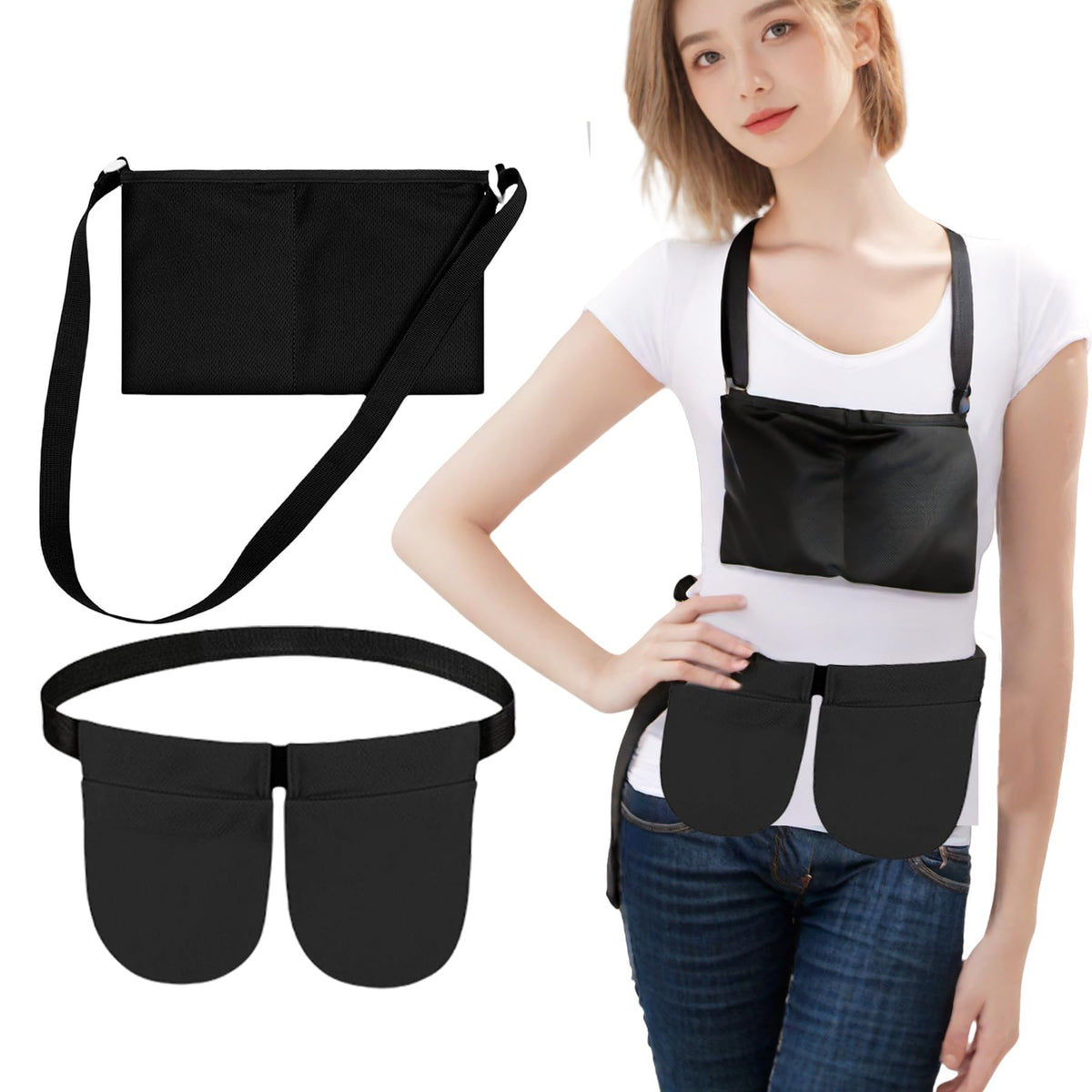 AUSTYLCO Mastectomy Drain Holder Belt secures drains comfortably during recovery.