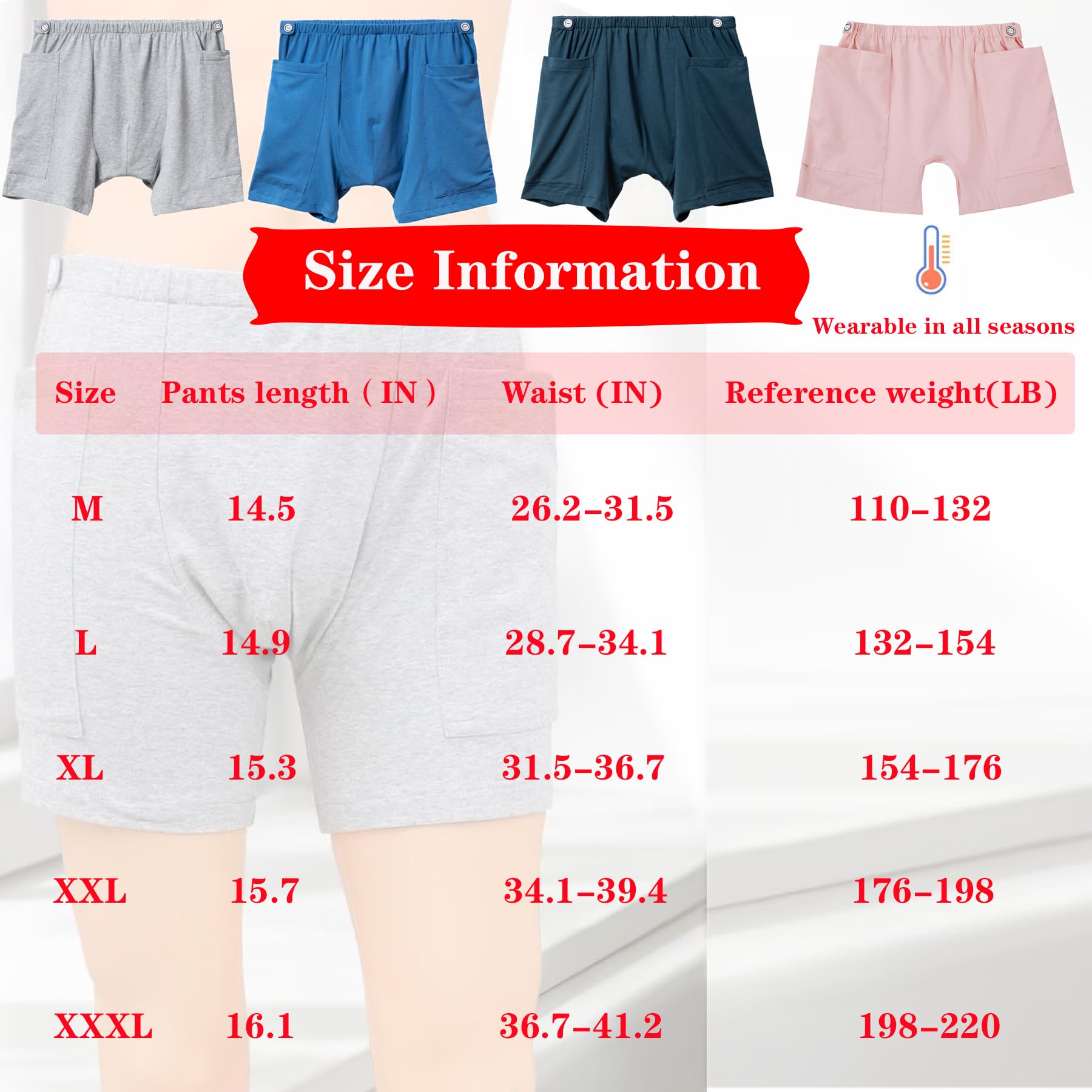 AUSTYLCO nephrostomy bag pants suitable for post-surgery comfort.