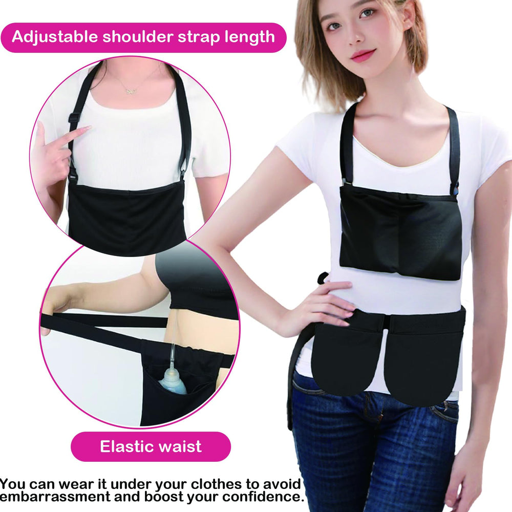AUSTYLCO Shower Neck Bag for post-surgery showers keeps contents protected.