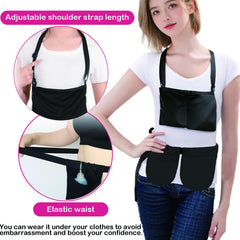 AUSTYLCO Shower Neck Bag for post-surgery showers keeps contents protected.