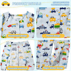 AUSTYLCO gown with plaster-access design eases dressing during immobilization.