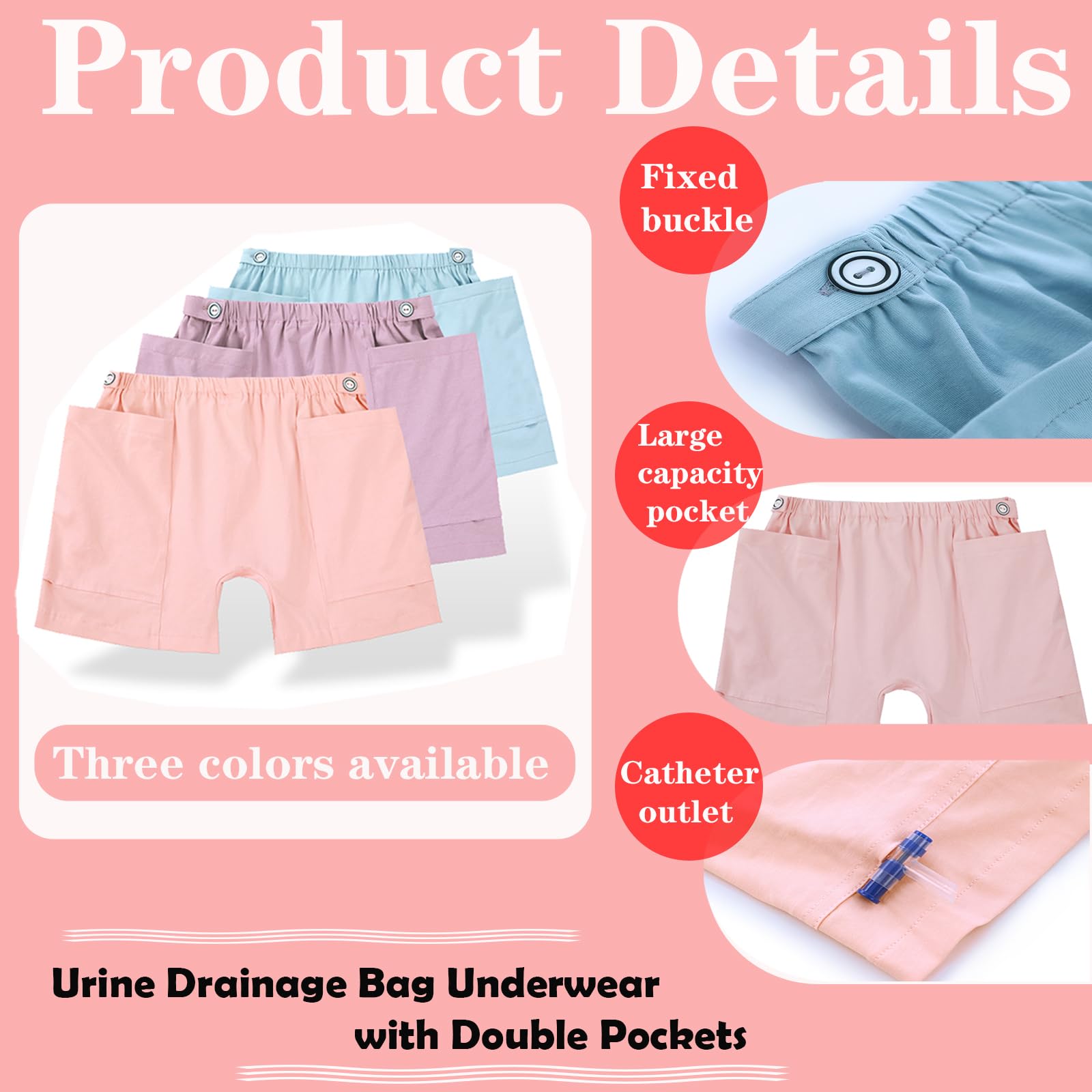 AUSTYLCO urine bag pants with hidden pocket design for discreet bag placement.