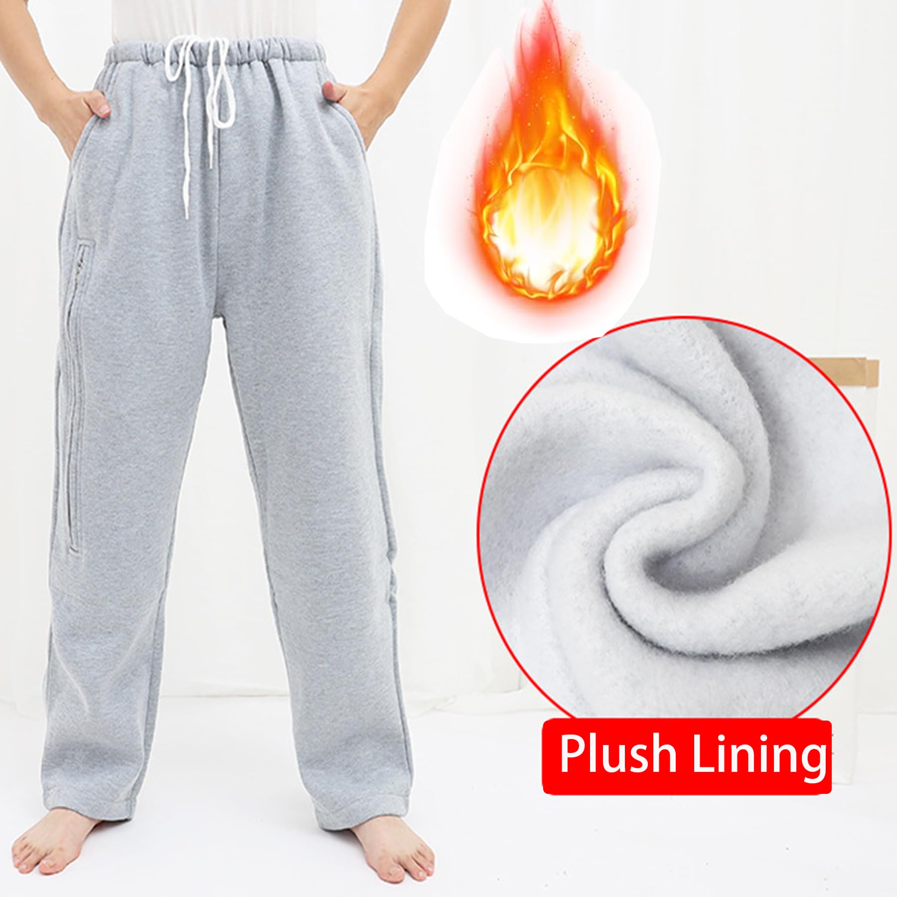 AUSTYLCO urine bag pants with hidden zipper pocket for secure transport.