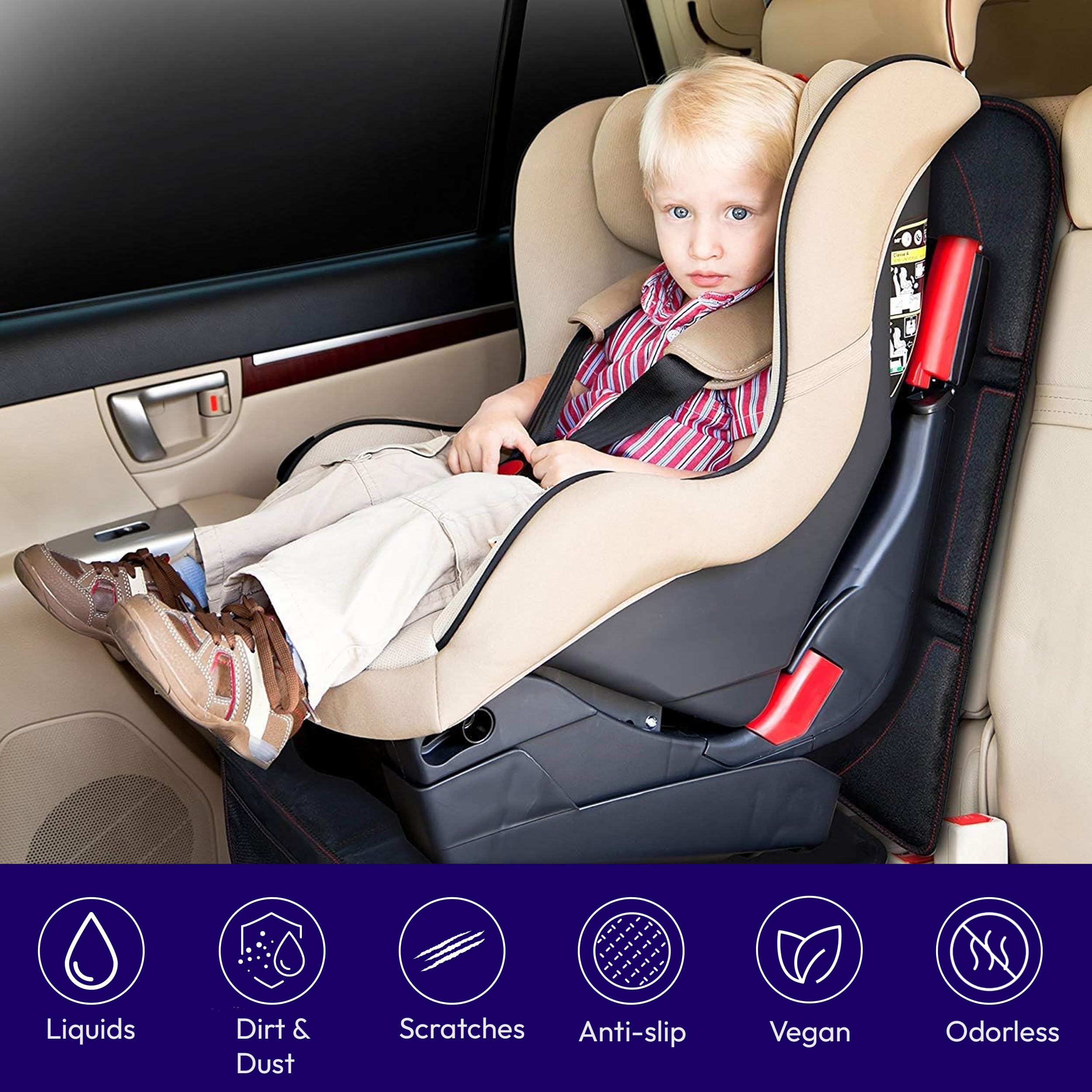 Auto Console Covers eight-layer protection for durable seat coverage