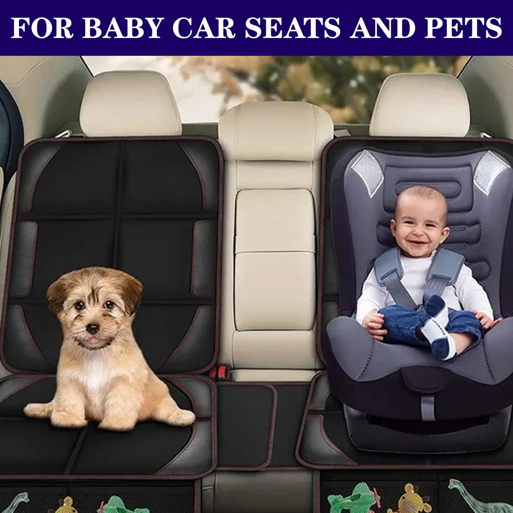 Auto Console Covers anti-slip backing keeps front and rear seats secure
