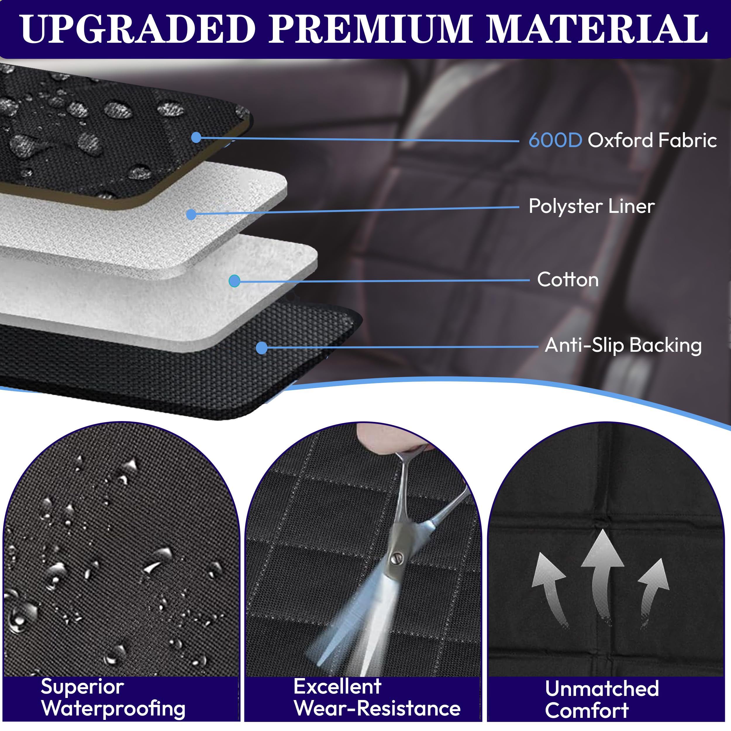 Auto Console Covers easy installation with adjustable straps for quick setup