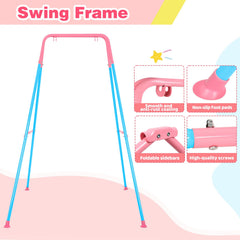 Autokakum baby jumper soft cotton seat bluepink offers comfy support for tiny jumpers.