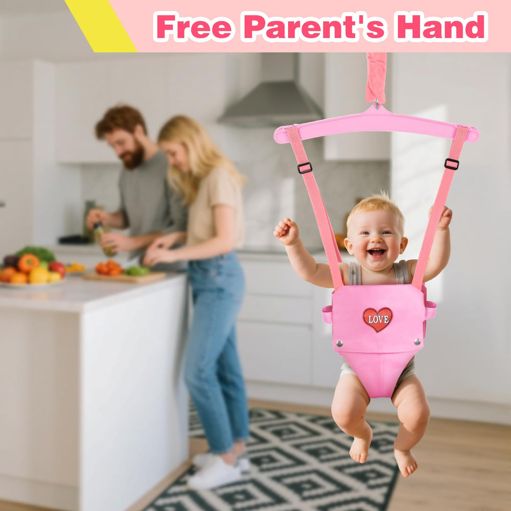 Autokakum baby jumper triangle frame bluepink reinforces stability during early development play.