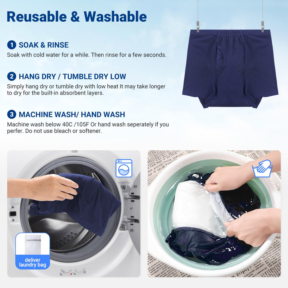 AutoTime underwear elastic waistband for secure, underwear-like fit.