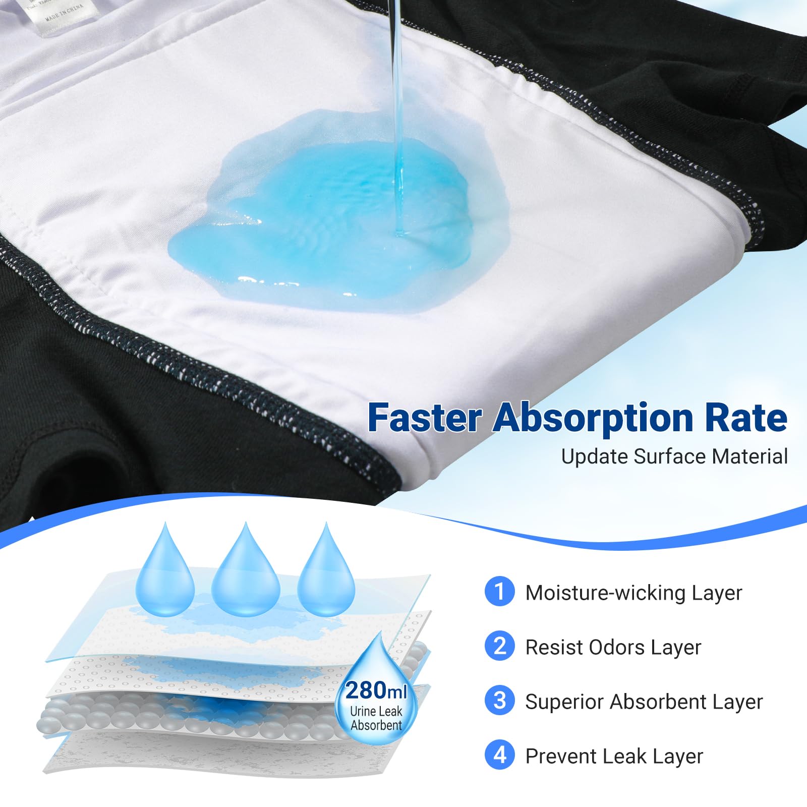 AutoTime side seam design provides secure fit and comfort
