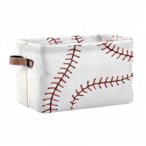 AUUXVA baseball storage basket styled as an Easter gift bin.