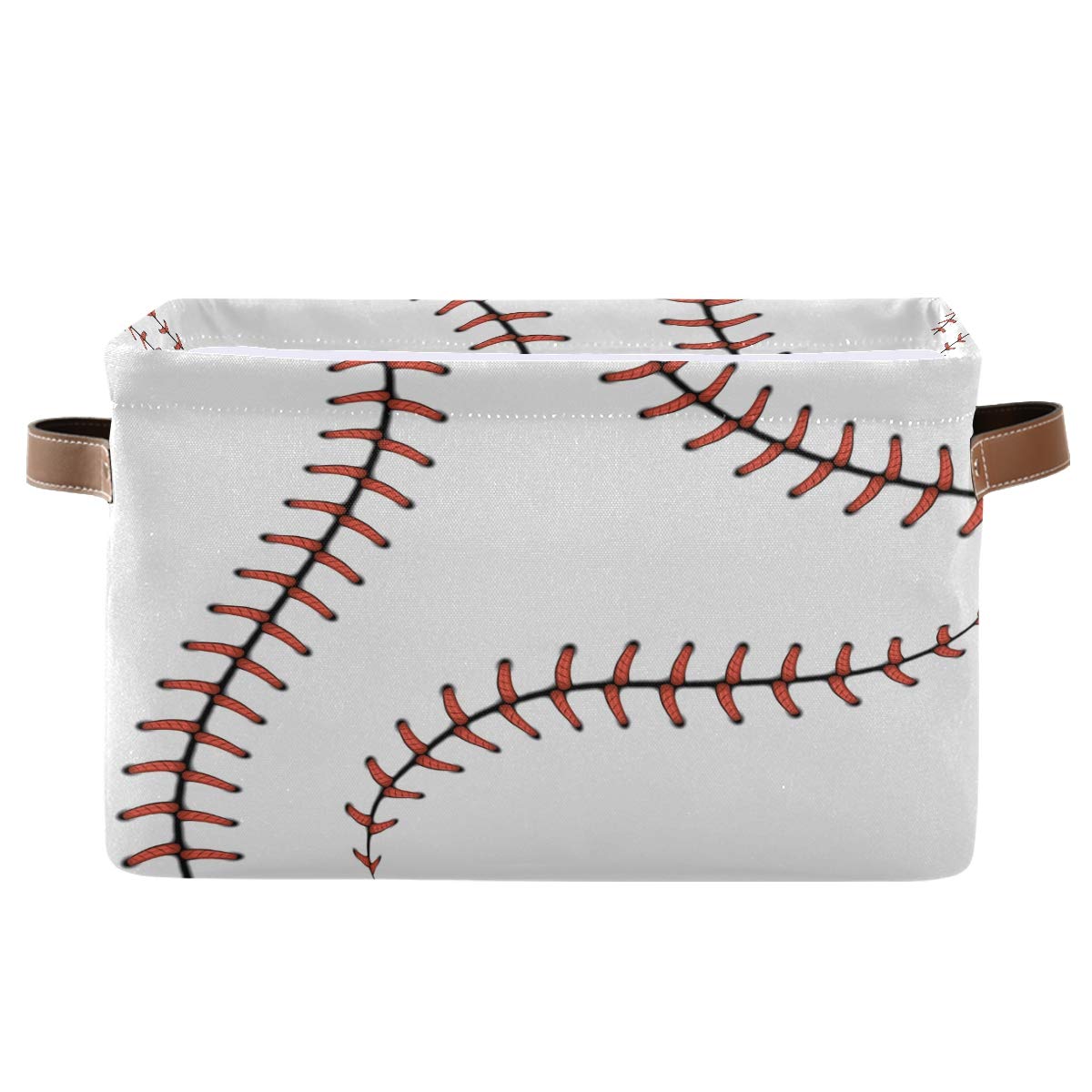 AUUXVA Baseball Storage Basket with sturdy handles for easy transport.