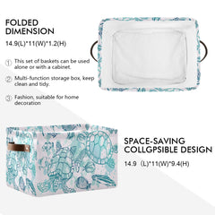 AUUXVA collapsible storage bin saves space when not in use in closets or shelves.