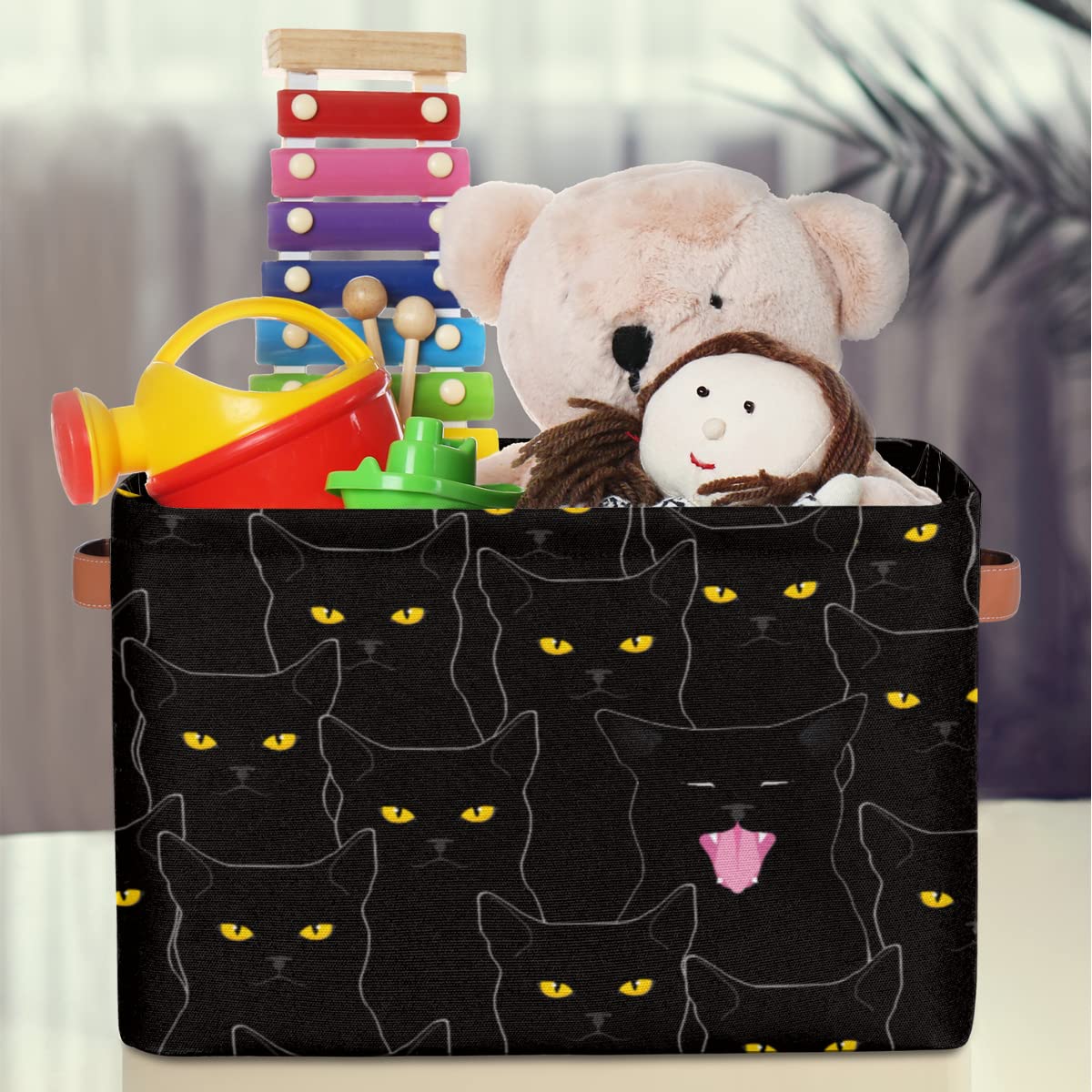 AUUXVA multipurpose storage bin, ideal for toy organization and shelf tidying