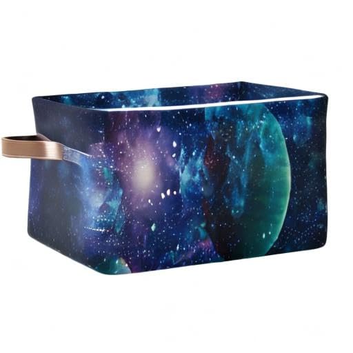 AUUXVA Nebula Galaxy basket on shelf blending modern décor and utility