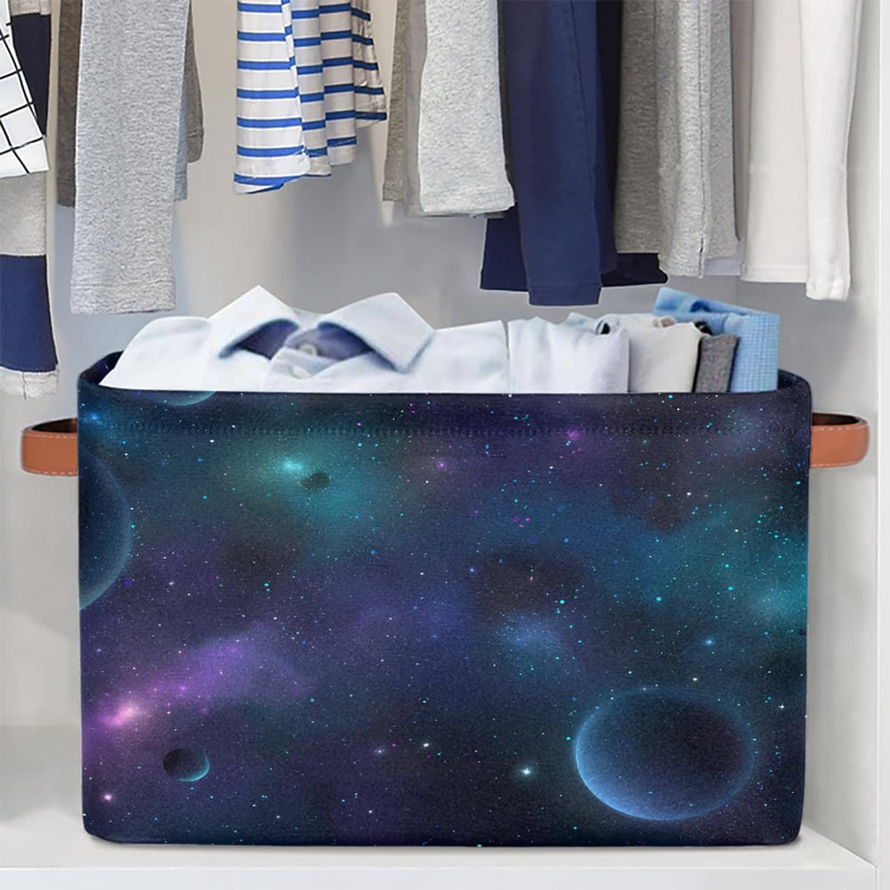 AUUXVA Nebula Galaxy basket in closet as versatile storage