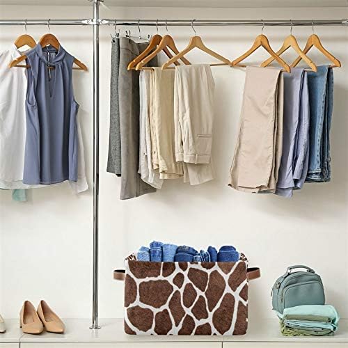 AUUXVA SEULIFE giraffe-pattern basket in kids room for toys and clothes