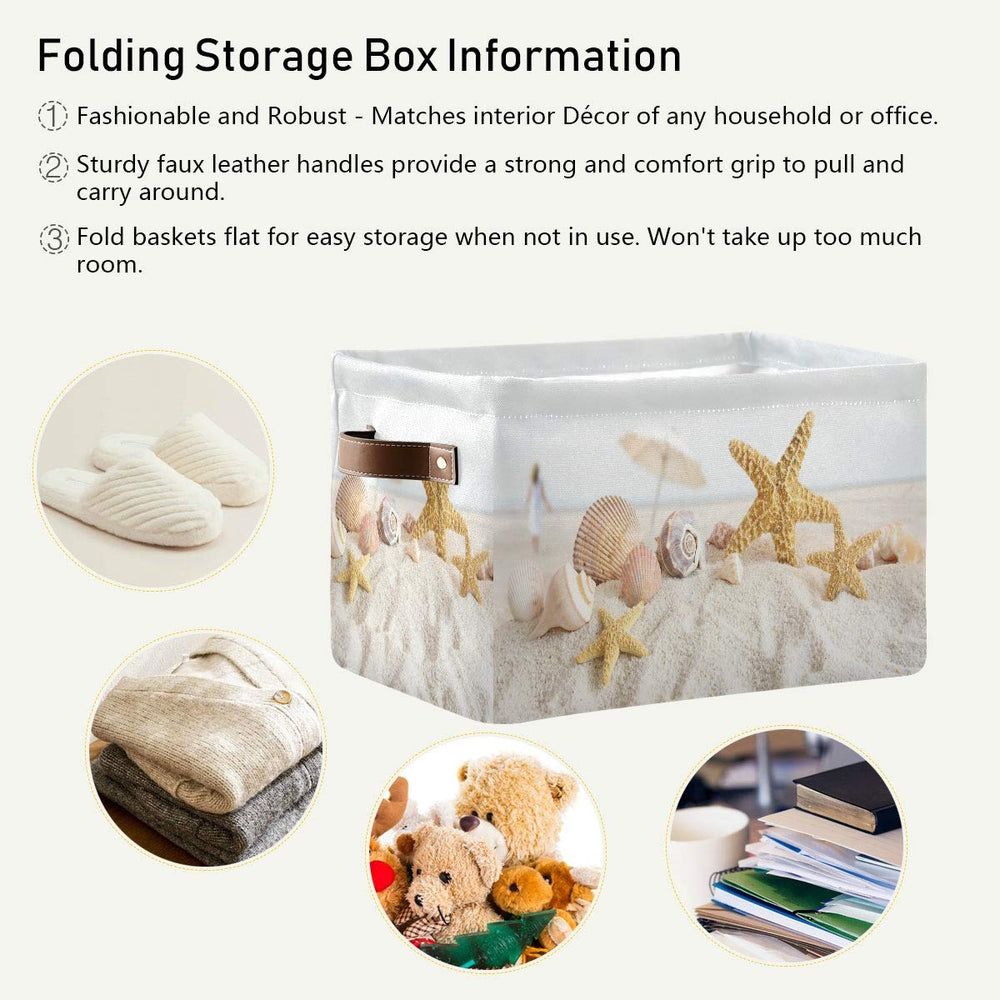 AUUXVA storage basket collapsible design saves closet space when stored.