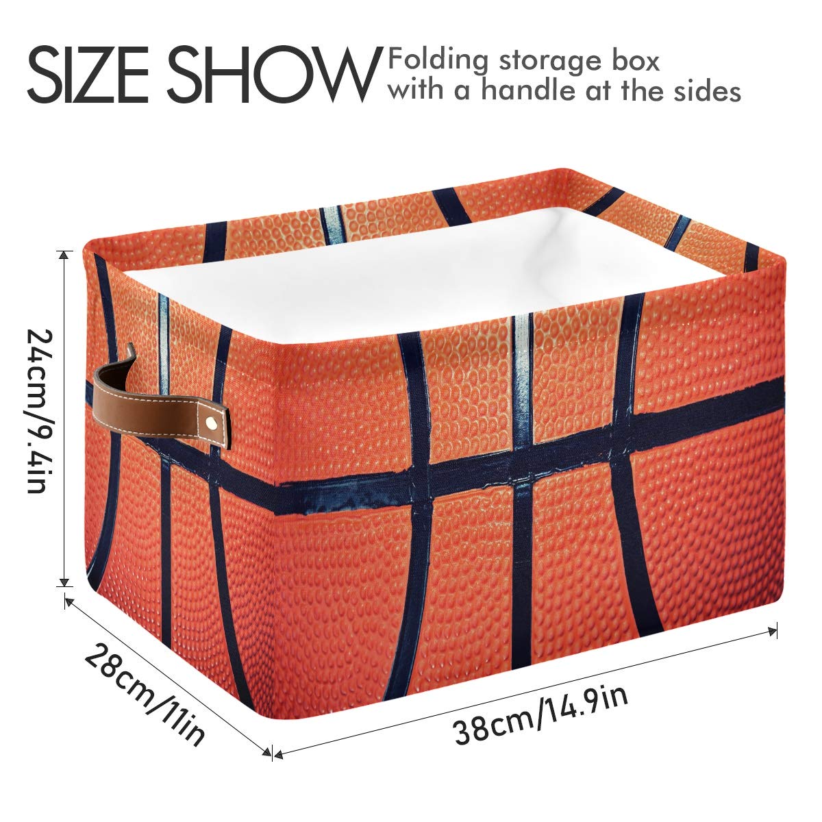 AUUXVA storage basket cube collapsible design for space saving.