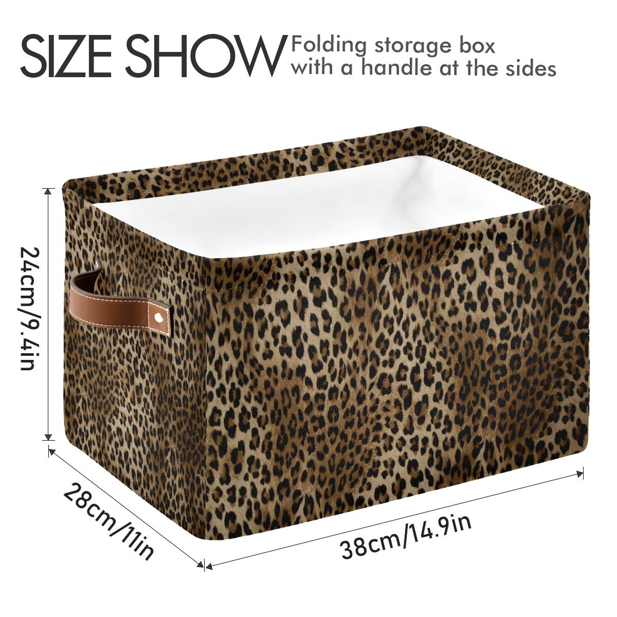 AUUXVA large 15x11x9.5 inch cube holds books, clothes, and blankets