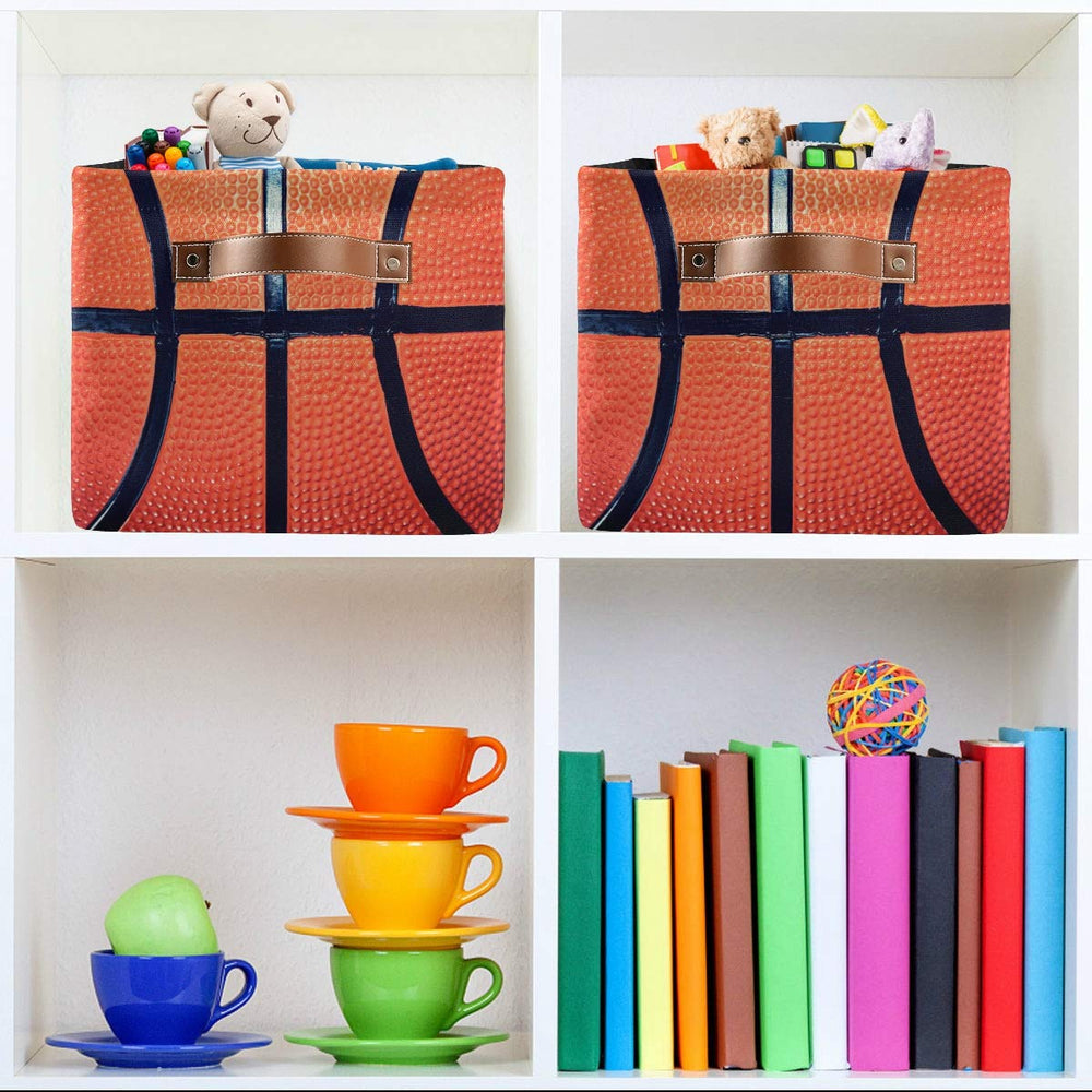 AUUXVA storage basket cube in playroom for toy organization.