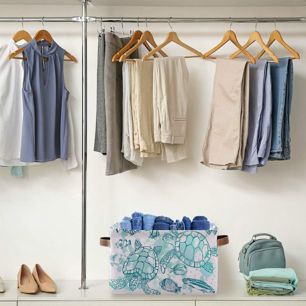 AUUXVA waterproof inner liner protects contents in laundry, bathroom, or closet.