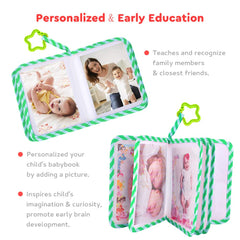 AUVCAS album includes star hook for crib or stroller display and quick access.