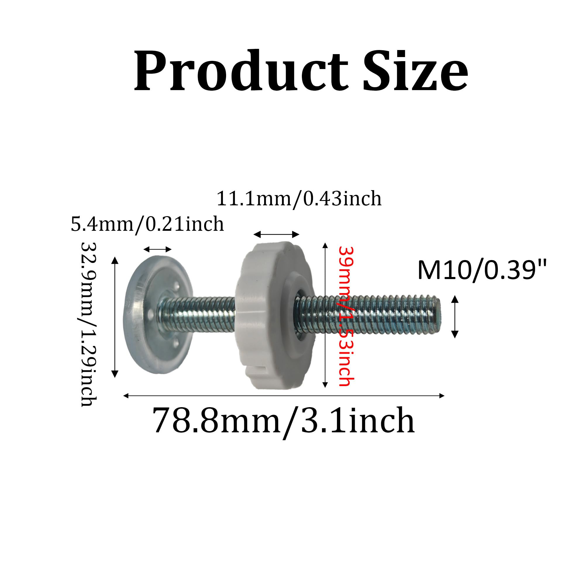 AUXBC spindle-rod kit demonstrates easy installation for pressure-mounted gates.