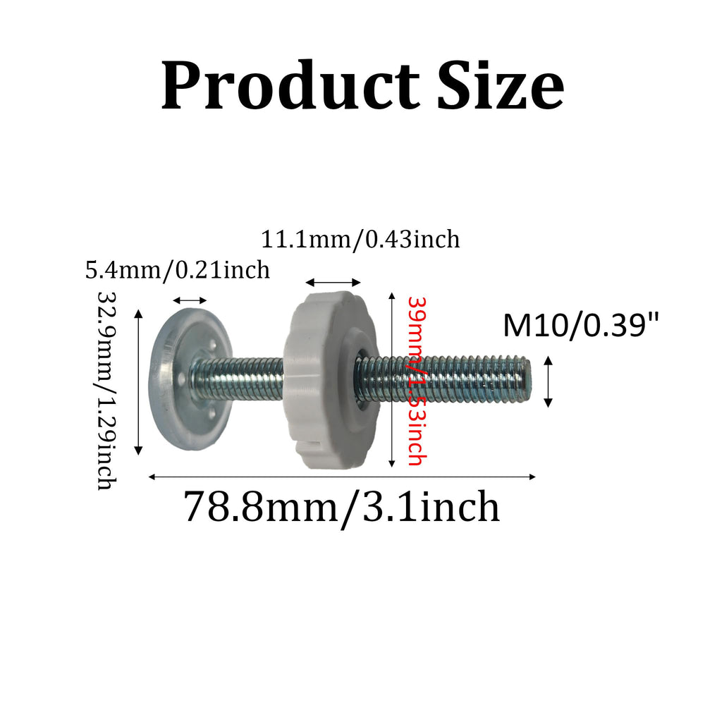 AUXBC spindle-rod kit demonstrates easy installation for pressure-mounted gates.