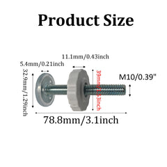 AUXBC spindle-rod kit demonstrates easy installation for pressure-mounted gates.