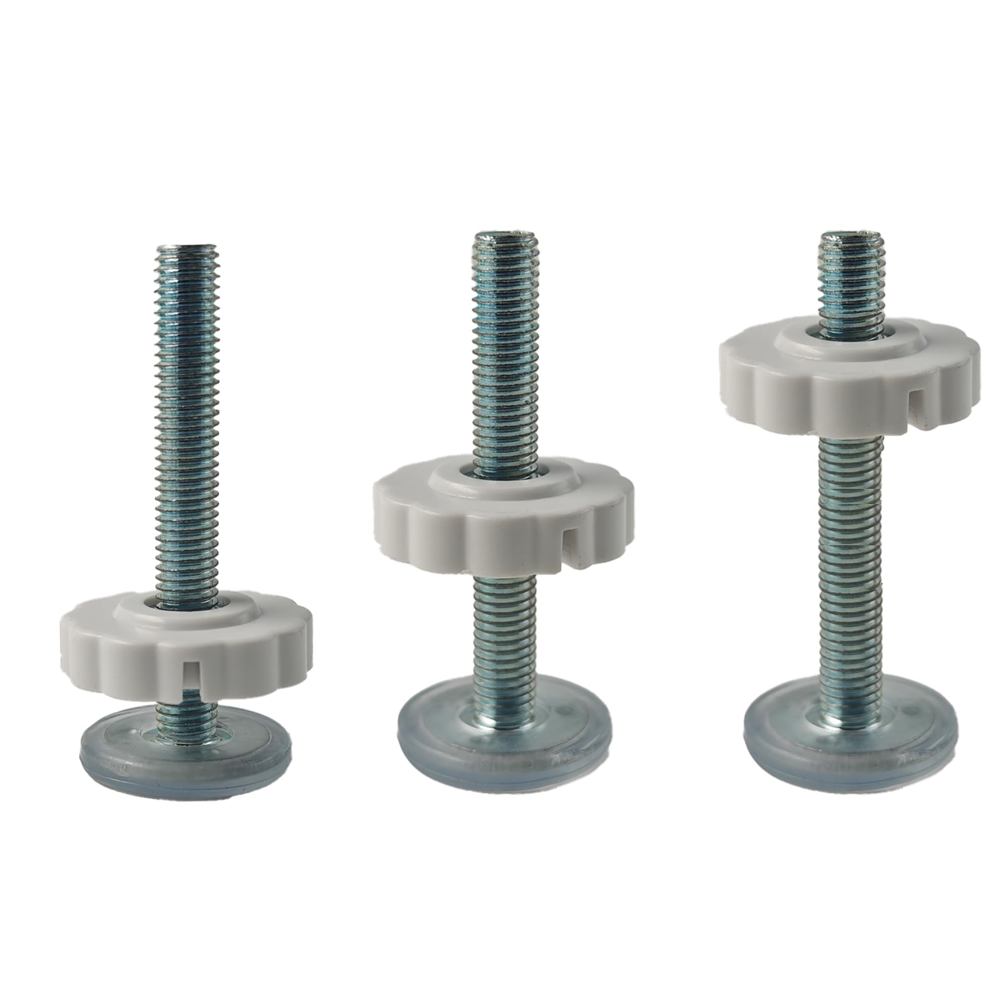 AUXBC white metal-plastic components provide durable gate hardware.