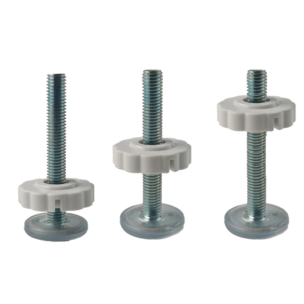 AUXBC white metal-plastic components provide durable gate hardware.