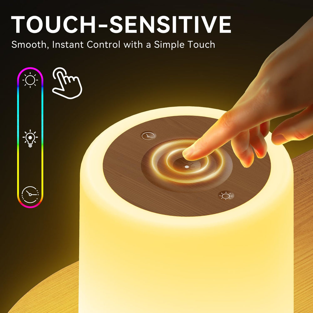 Auxmir bedside lamp suitable for bedrooms, nurseries, and living rooms