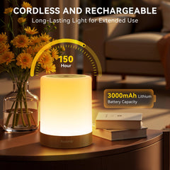 Auxmir rechargeable lamp using USB-C charging to stay ready for use