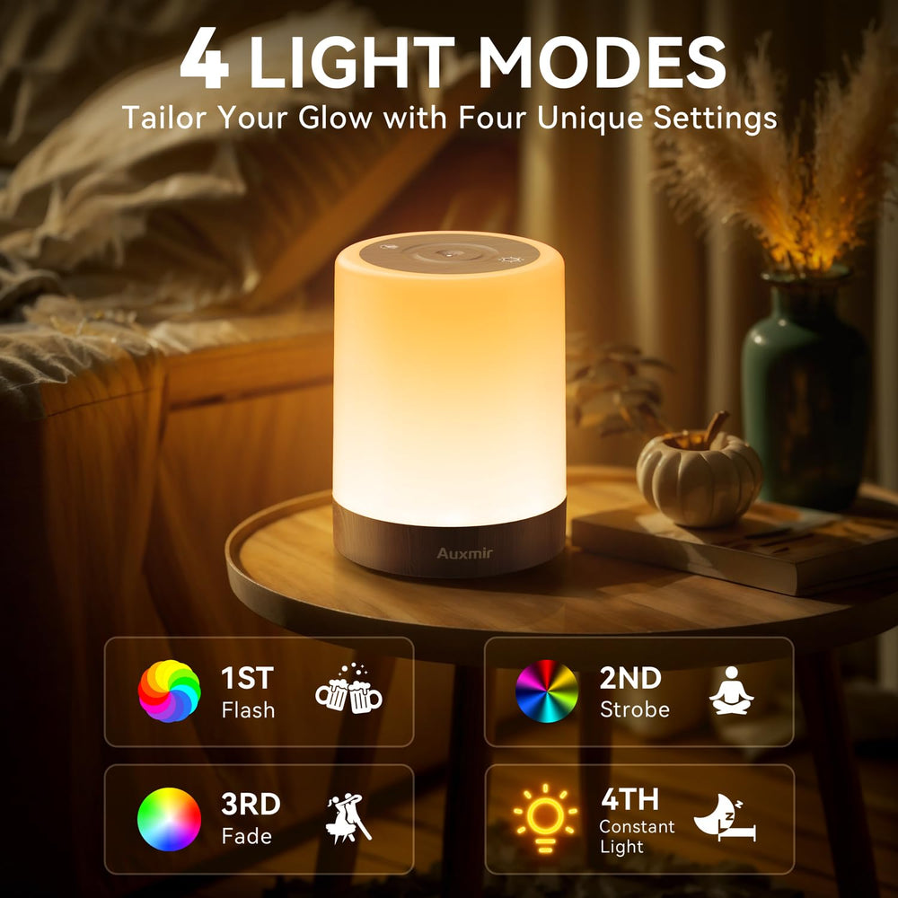 Auxmir USB-C rechargeable lamp stays powered for bedtime use