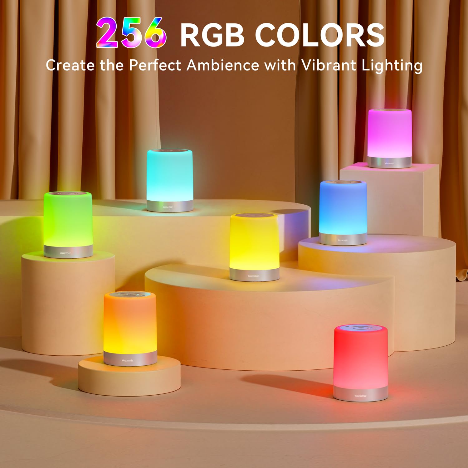 Auxmir 11 RGB colors help set mood in any room