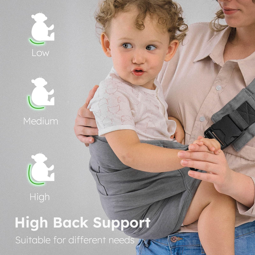 AUYEAZGO toddler carrier easy on/off design speeds up transitions.